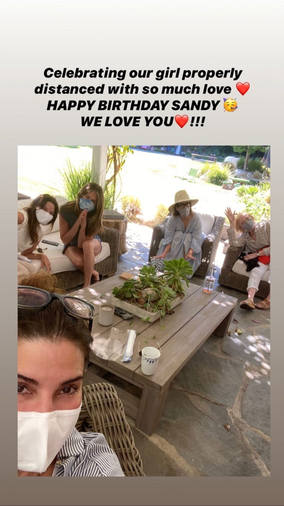 Jennifer Aniston Instagram Story