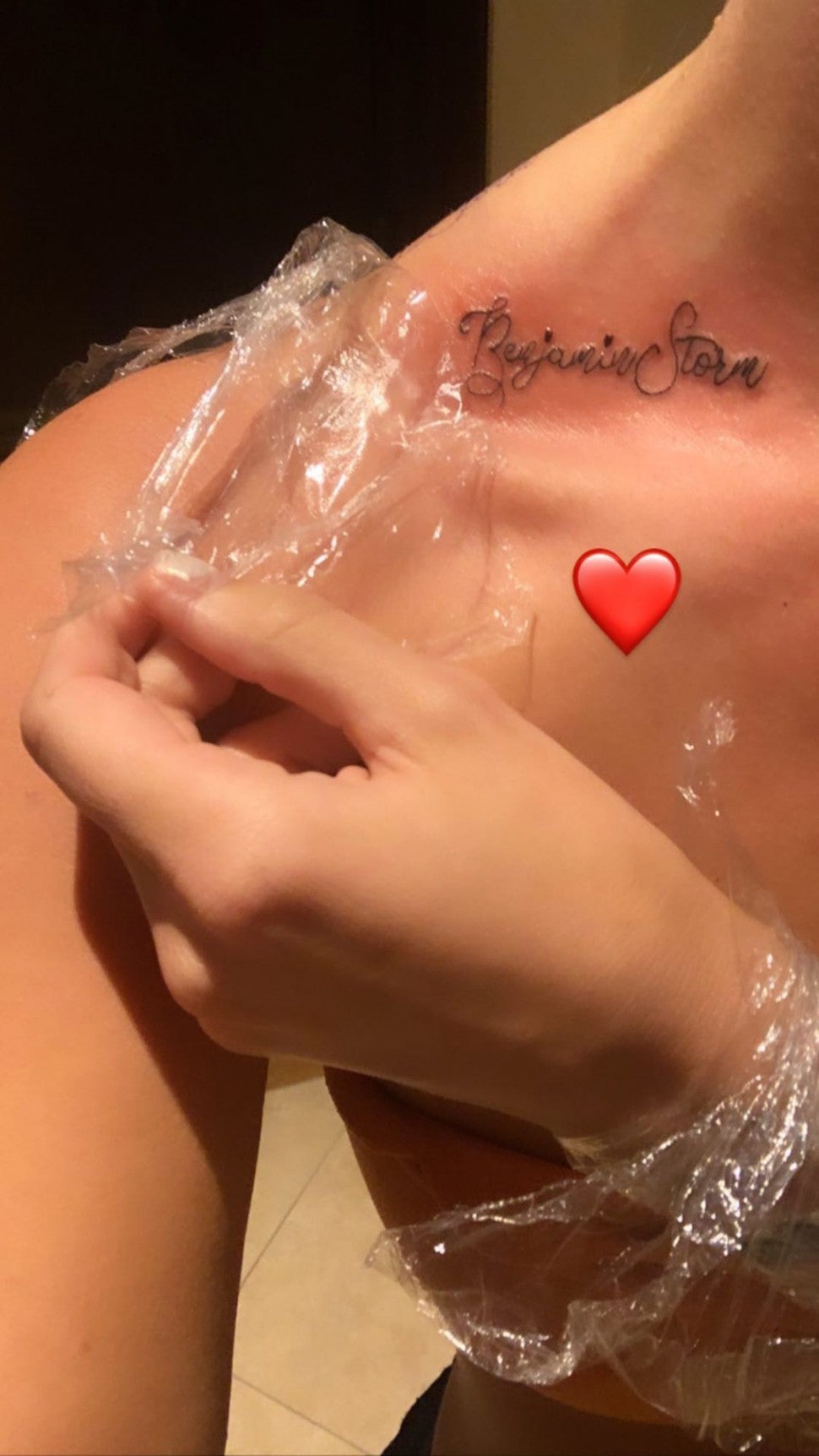 Riley Keough shows off tattoo for her late brother