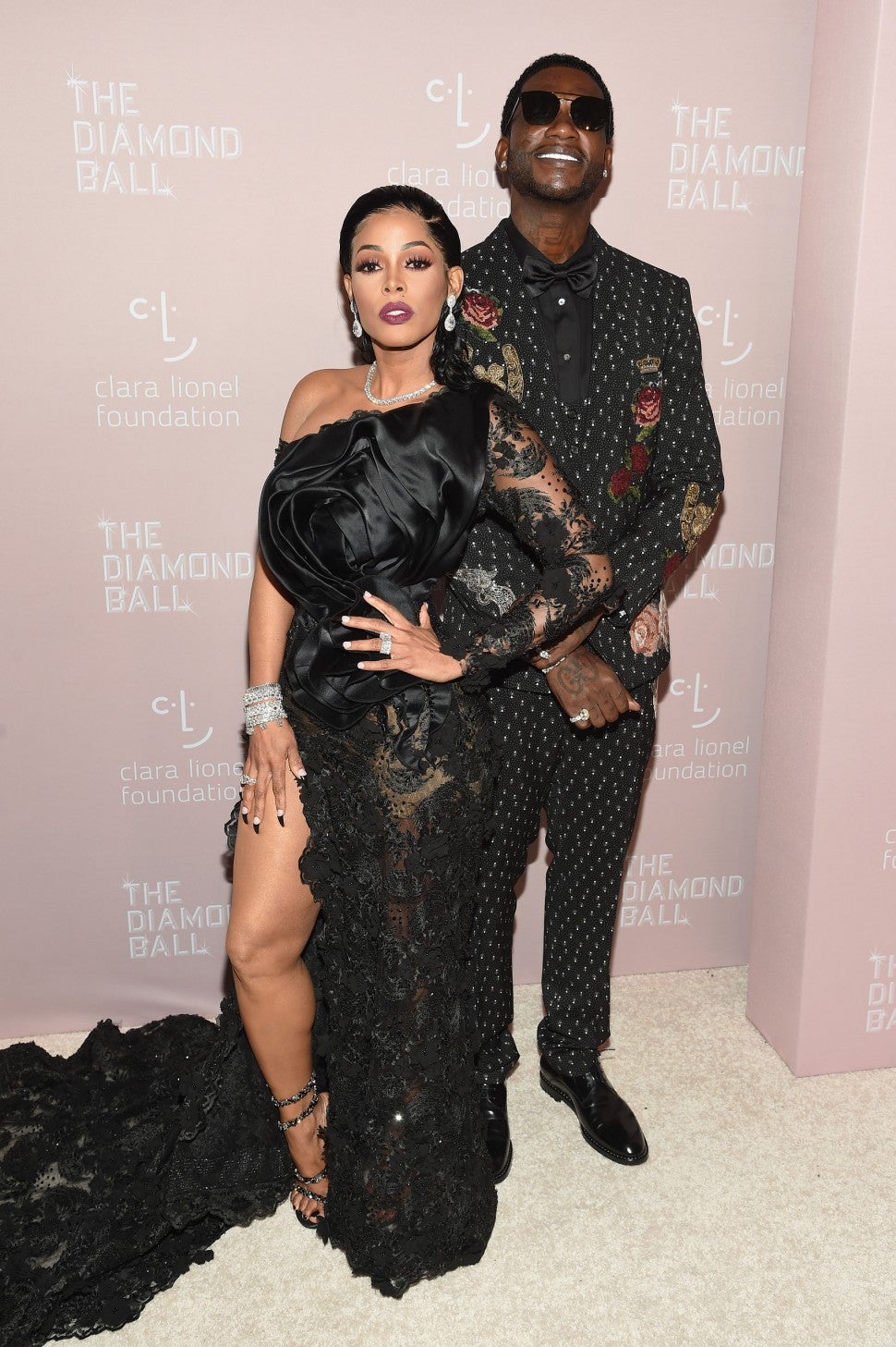 Keyshia Ka'Oir and Gucci Mane at Rihanna's 4th Annual Diamond Ball