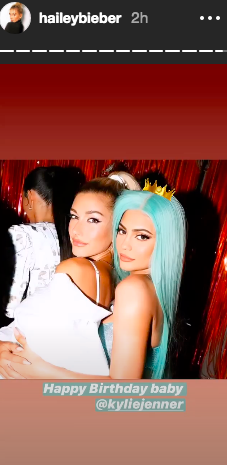 Kylie Jenner and Hailey Bieber