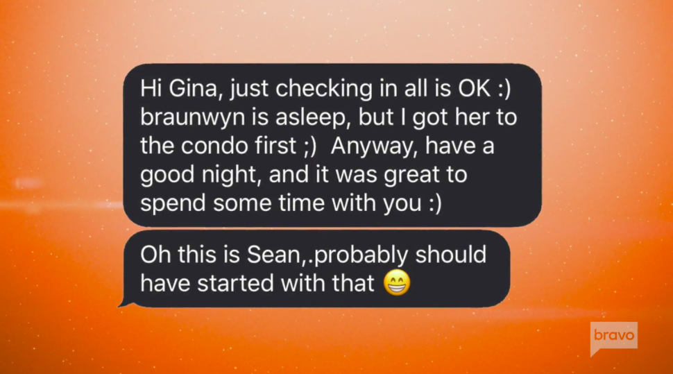 Sean Windham-Burke's text messages to Gina Kirschenheiter