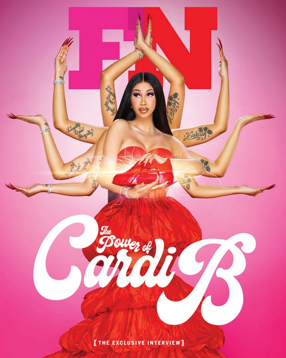 Cardi B 'Footwear News' cover