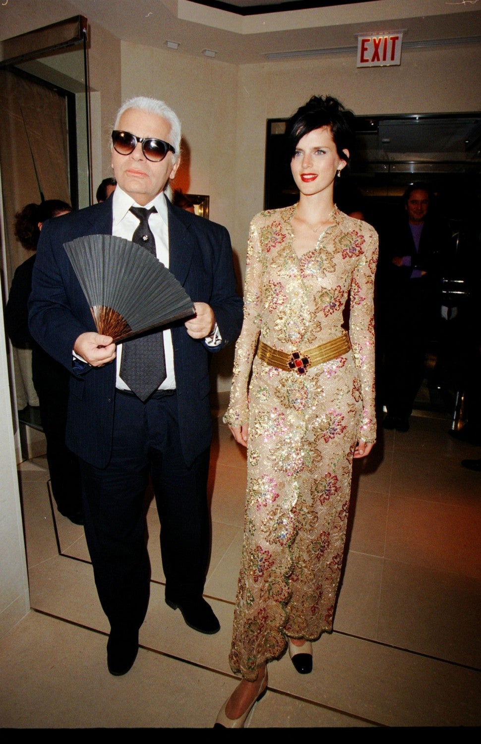 Karl Lagerfeld and Stella Tennant