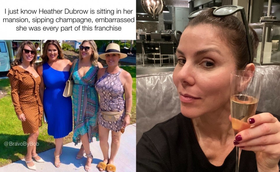 Heather Dubrow joked with Tamra Judge over a 'RHOC' meme