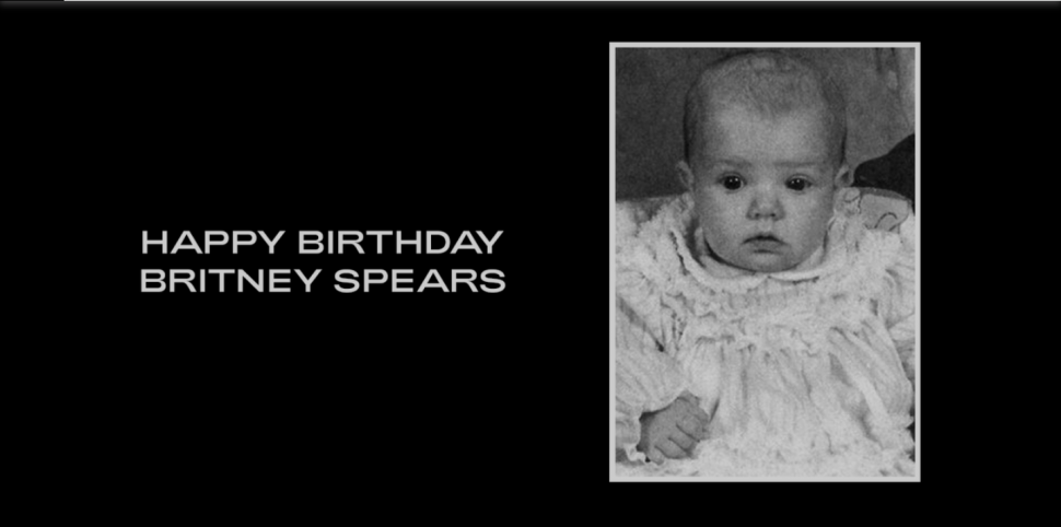 Britney Spears' birthday message