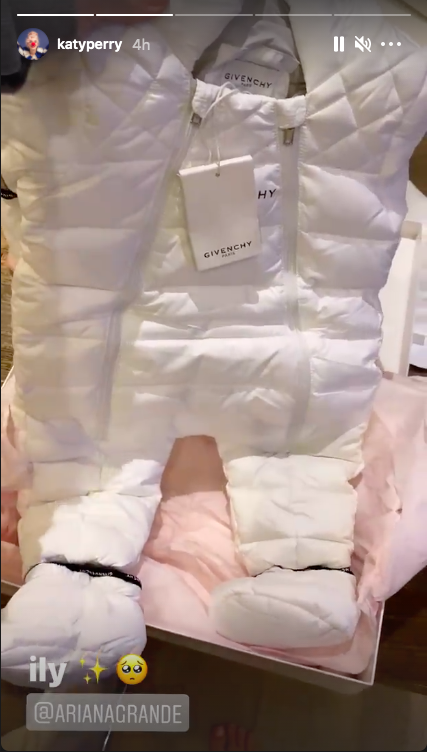 Katy Perry Shares Sweet Baby Gift From Pal Ariana Grande ...