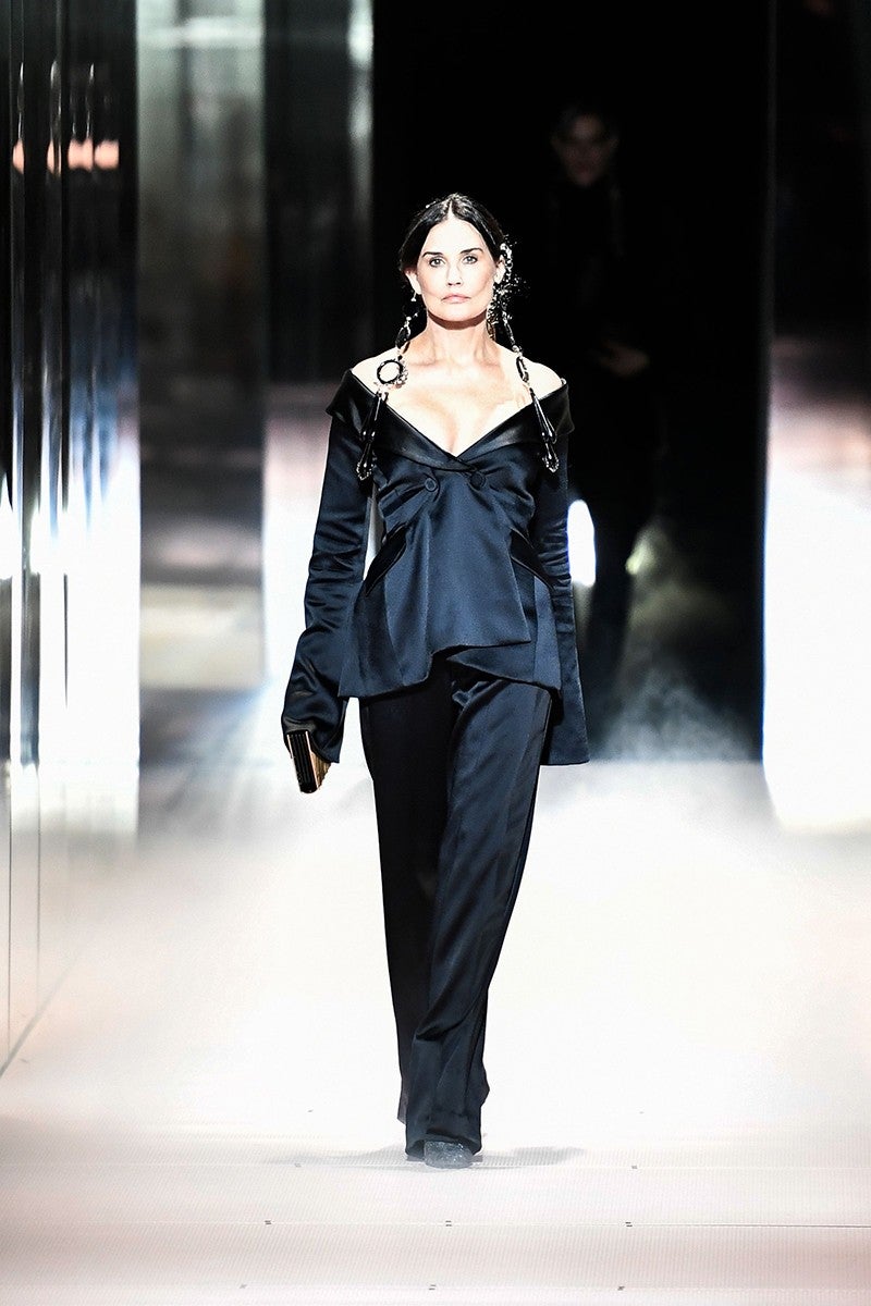 Demi Moore Makes Surprise Runway Appearance in Fendi Couture Show