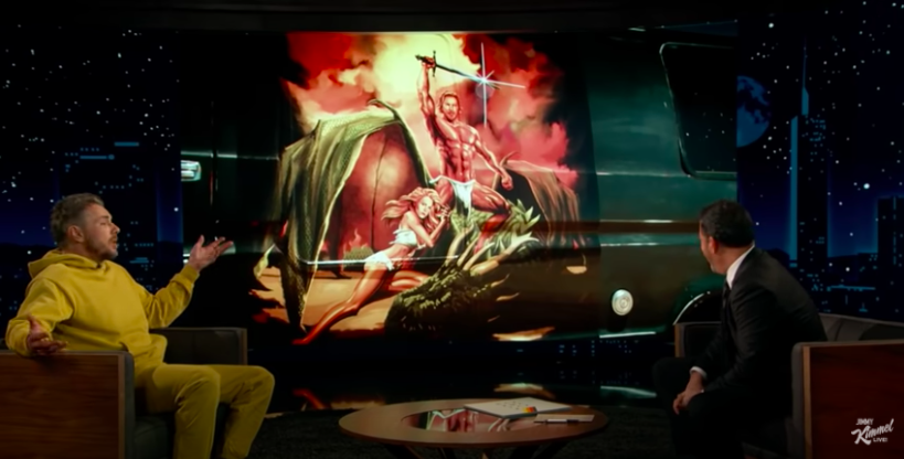 Dax Shepard shows his mural