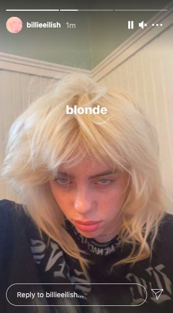 billie eilish blonde