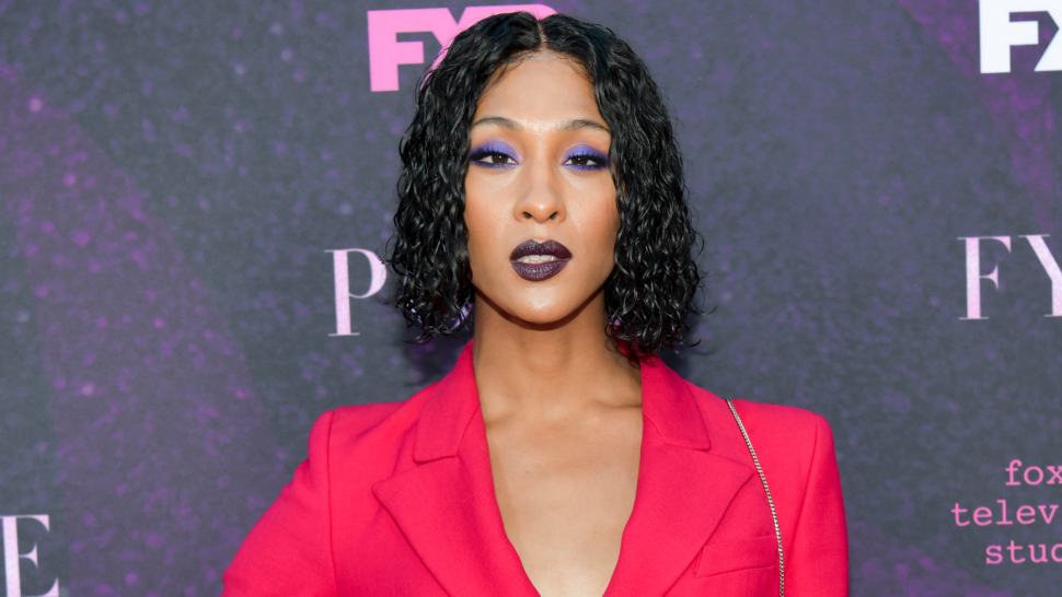 Mj Rodriguez attends the red carpet event for FX's "Pose" at Pacific Design Center on August 09, 2019 in West Hollywood, California. 