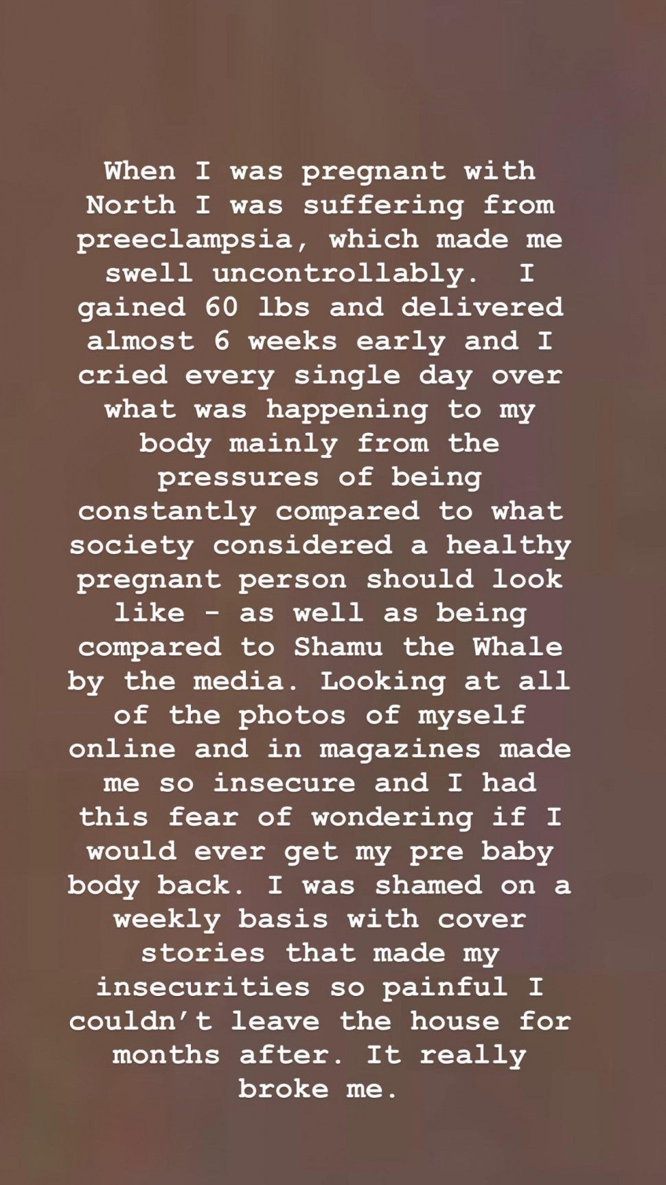 Kim Kardashian's Instagram Story