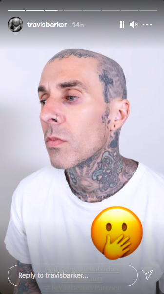 Travis Barker's 15-Year-Old Daughter Alabama Uses Makeup to Cover Up His  Face Tattoos | Entertainment Tonight