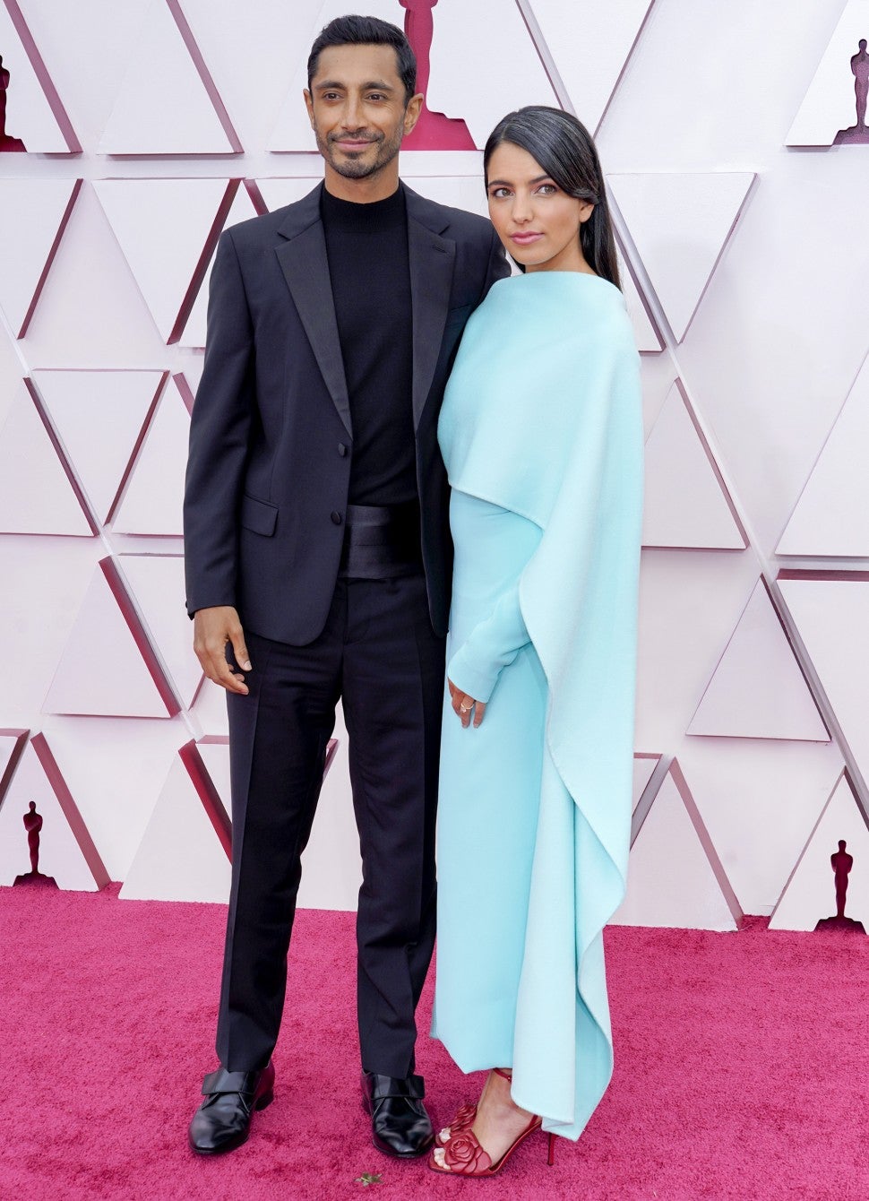 Riz Ahmed and Fatima Farheen Mirza 2021 Oscars