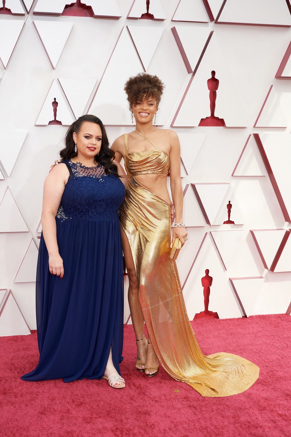 Andra Day and Sister 2021 Oscars
