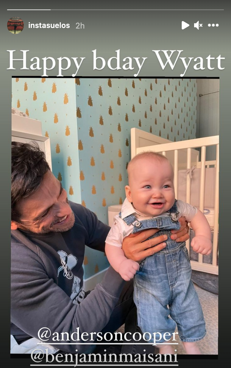 Anderson Cooper Celebrates Son Wyatt S First Birthday Entertainment Tonight