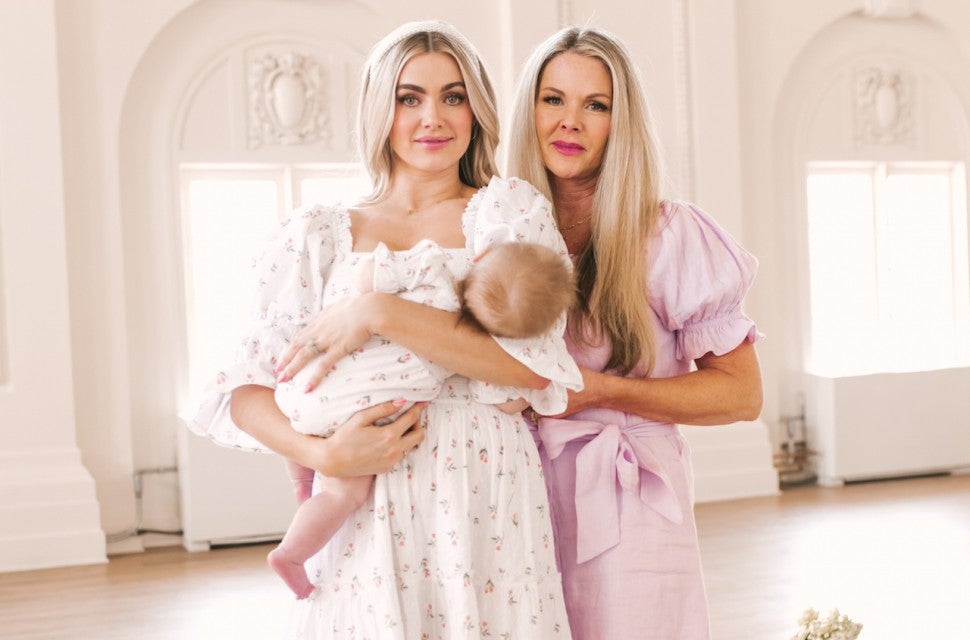 Lindsay Arnold with mom Mindy and baby Sage
