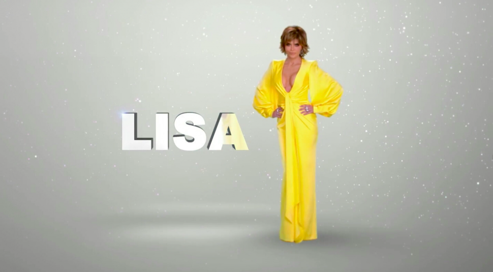 Lisa Rinna's season 11 title card for The Real Housewives of Beverly Hills
