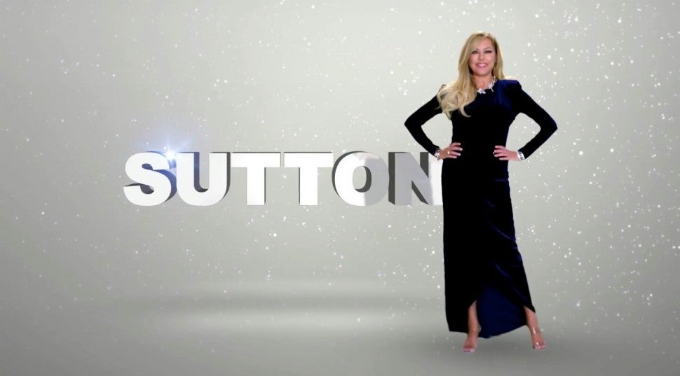 Sutton Stracke's season 11 title card for The Real Housewives of Beverly Hills