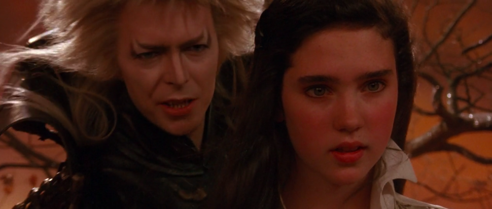 David Bowie and Jennifer Connelly in Labyrinth. 