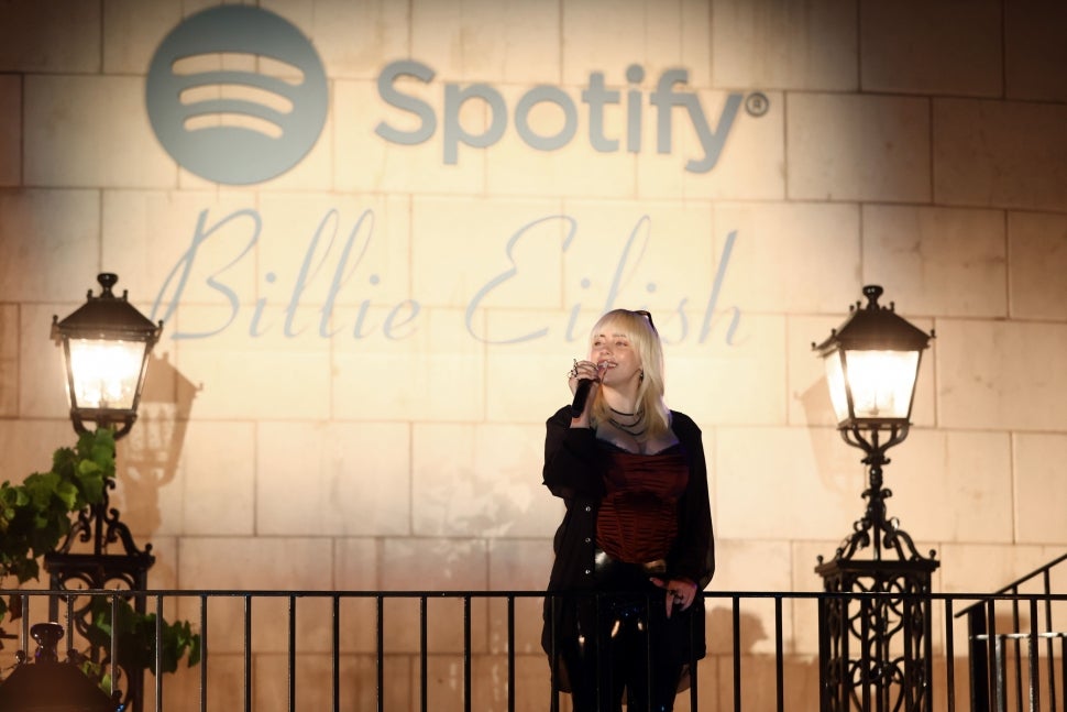 billie eilish spotify album launch