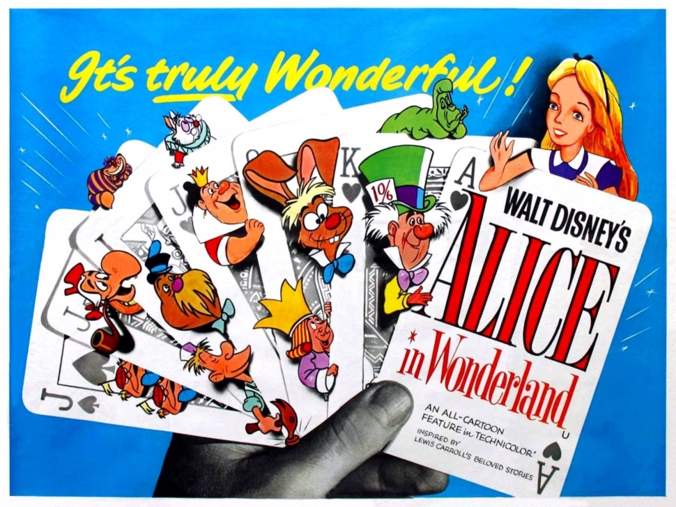 Movie poster for Alice in Wonderland. 
