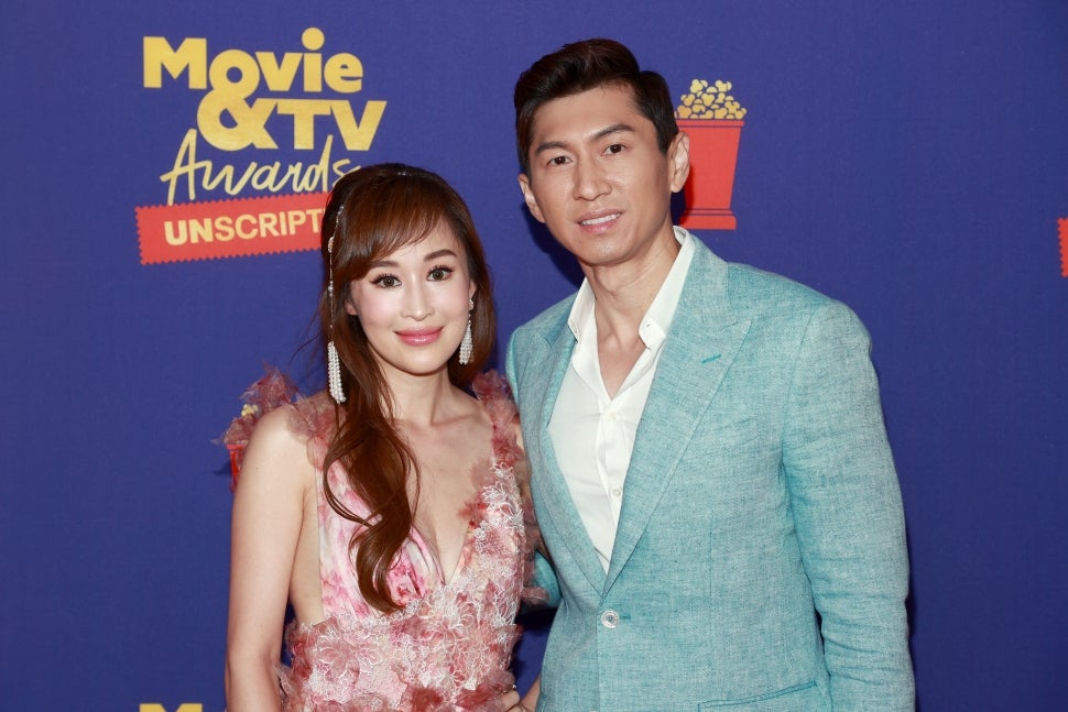  In this image released on May 17, Cherie Chan and Jessey Lee attend the 2021 MTV Movie & TV Awards: UNSCRIPTED in Los Angeles, California