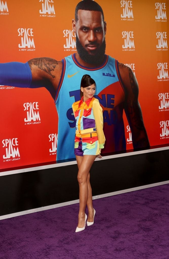 Zendaya at the 'Space Jam: A New Legacy' premiere
