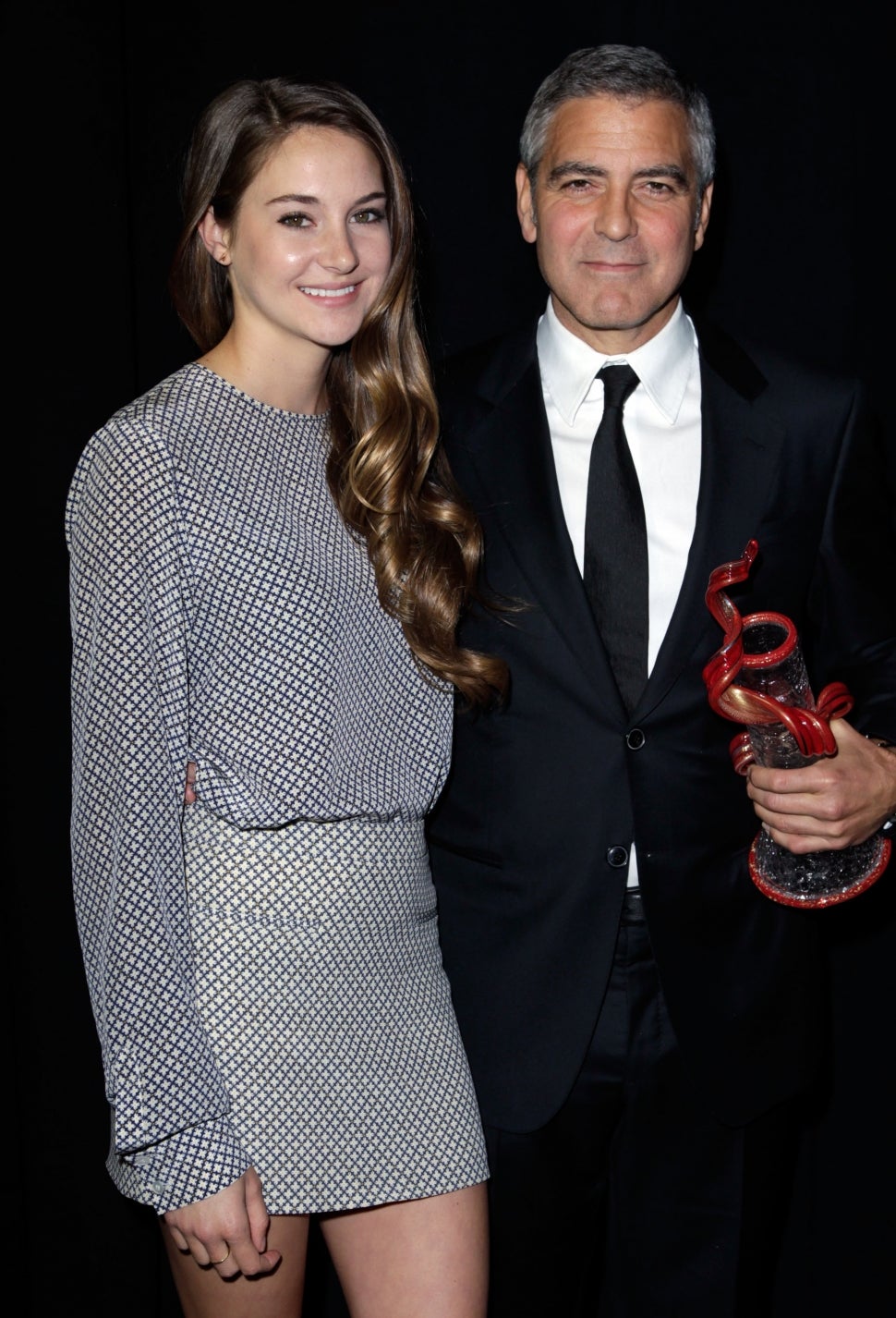 Shailene Woodley and George Clooney