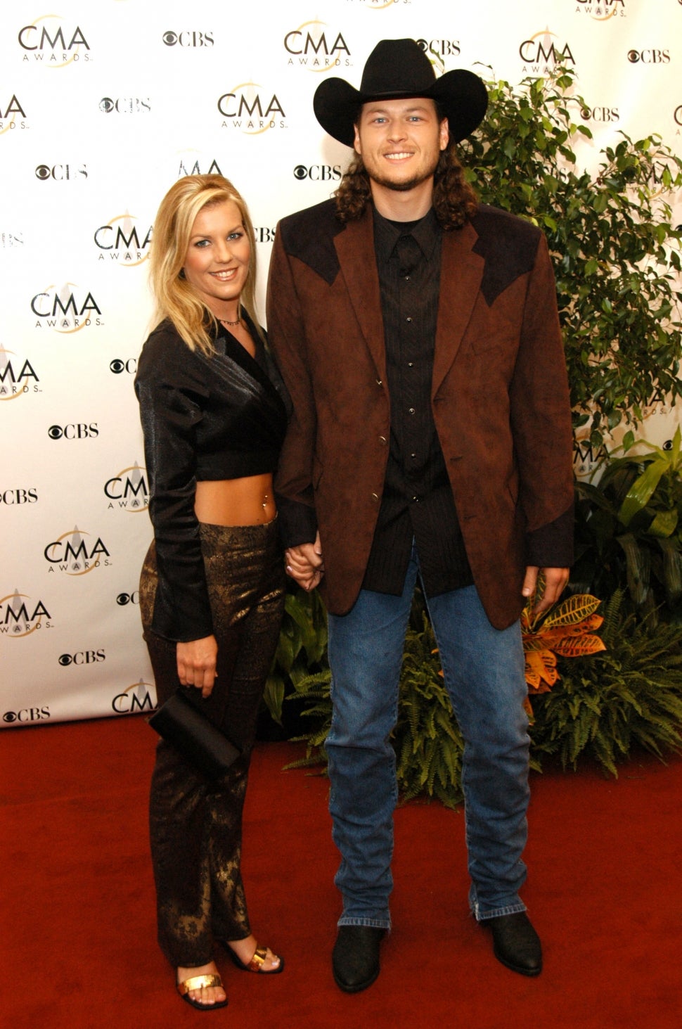 Kaynette Williams and Blake Shelton at 2003 CMA Awards