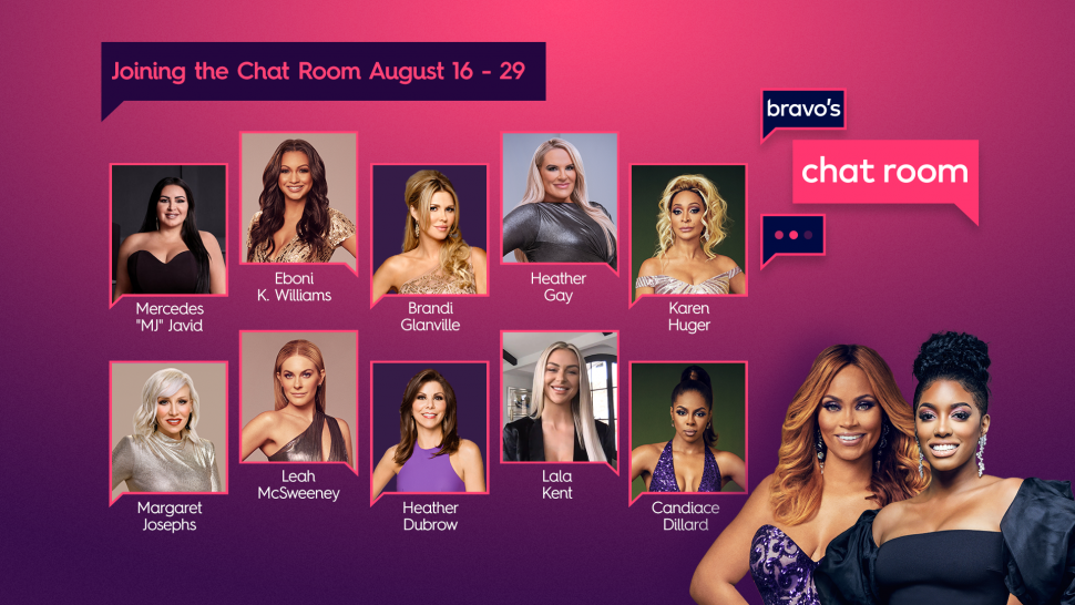 The line-up of guest hosts for Bravo's Chat Room
