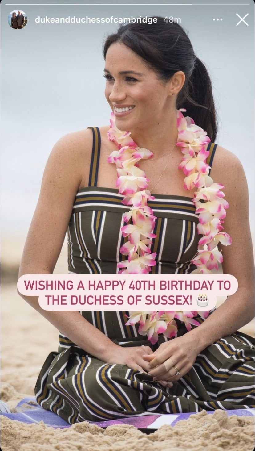 Duke and Duchess of Cambridge/Instagram Stories