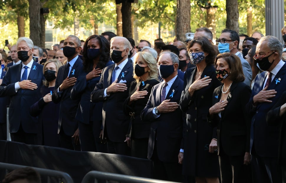 Presidents and First Ladies 9/11 20th anniversary