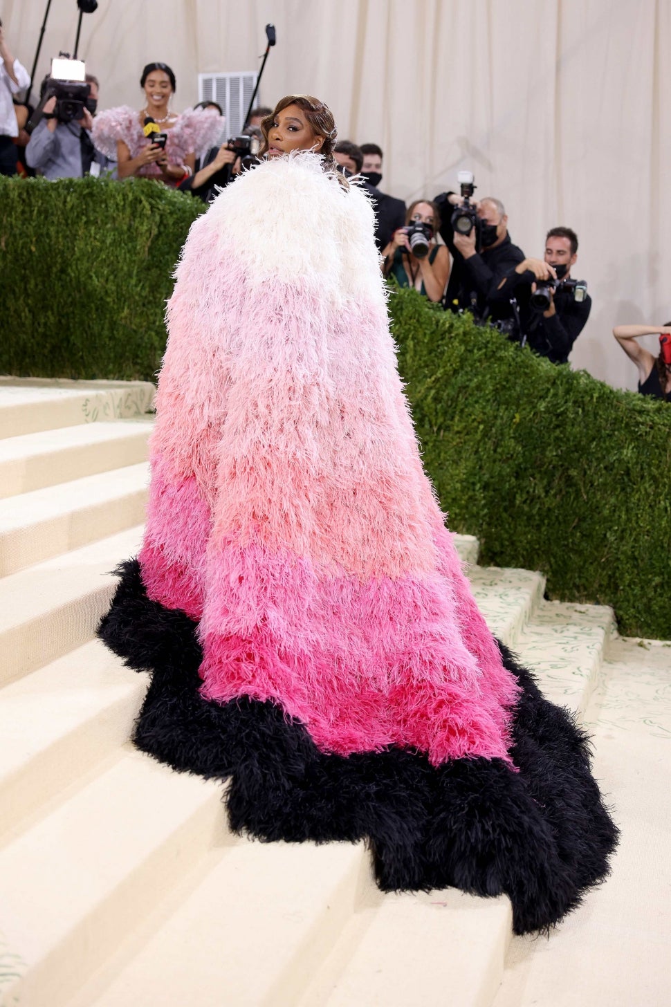  Serena Williams attends The 2021 Met Gala Celebrating In America: A Lexicon Of Fashion at Metropolitan Museum of Art on September 13, 2021 in New York City.