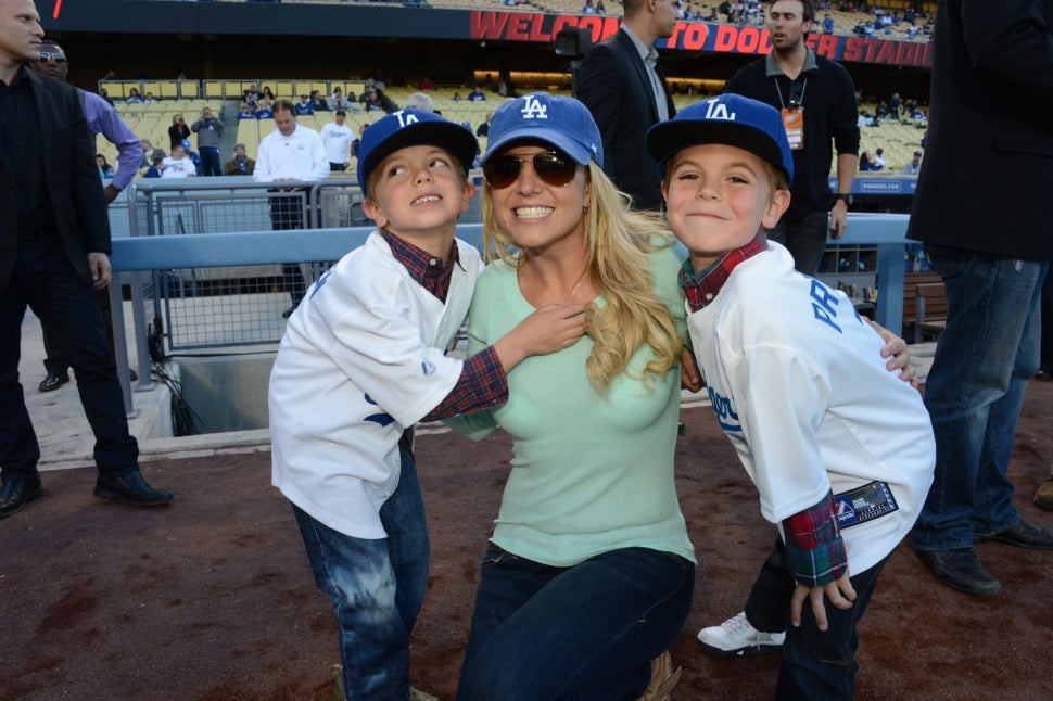 Britney Spears with sons Jayden James and Sean Preston