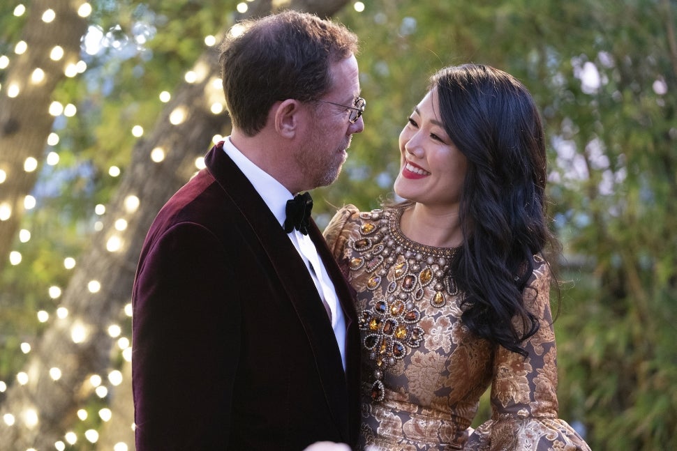 Crystal Kung Minkoff and her husband, Rob, on The Real Housewives of Beverly Hills