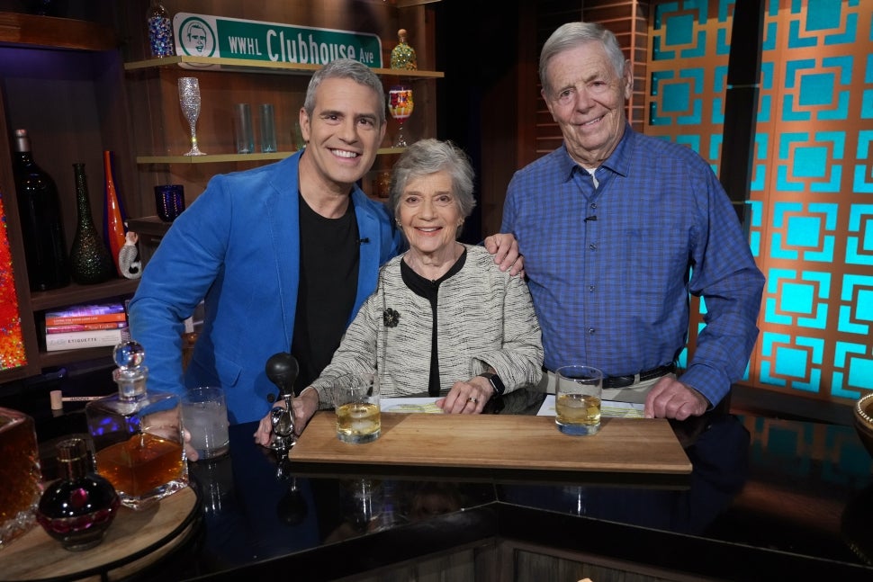 Andy Cohen with his parents