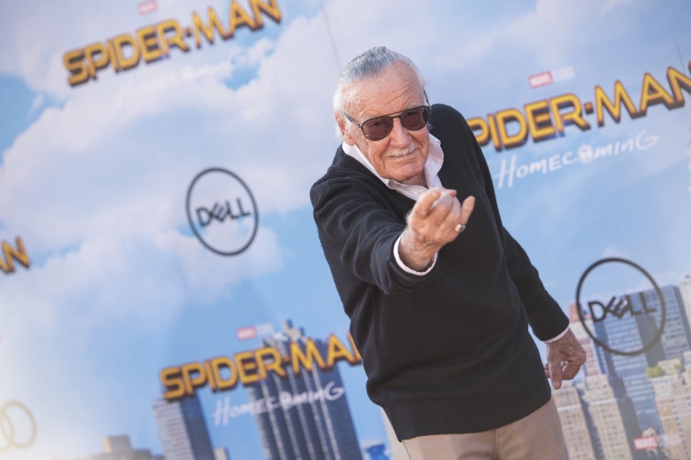 Stan Lee arrives at the premiere of 'Spider-Man: Homecoming.'