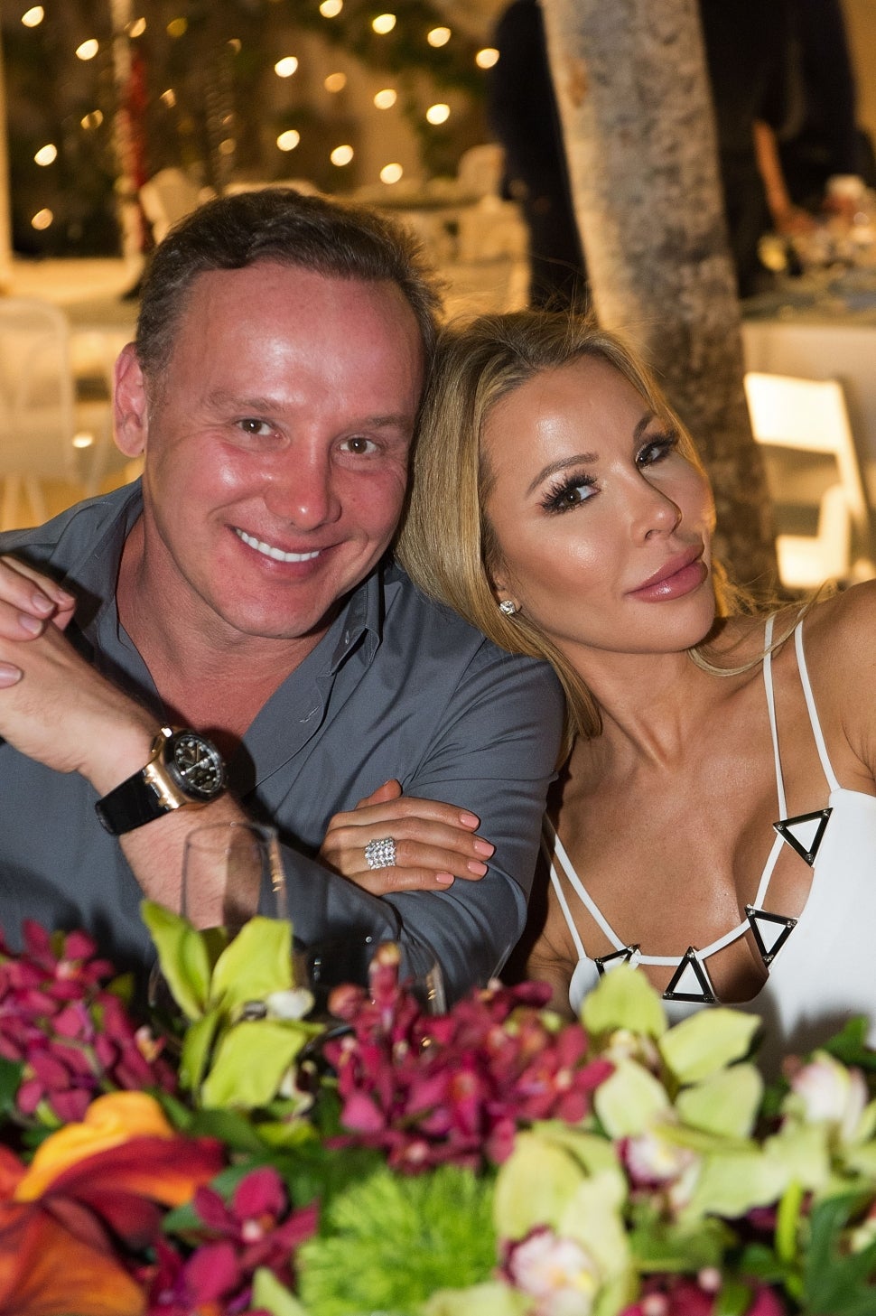 Lenny and Lisa Hochstein attend the Haute Living Miami's Annual Haute 100 Dinner