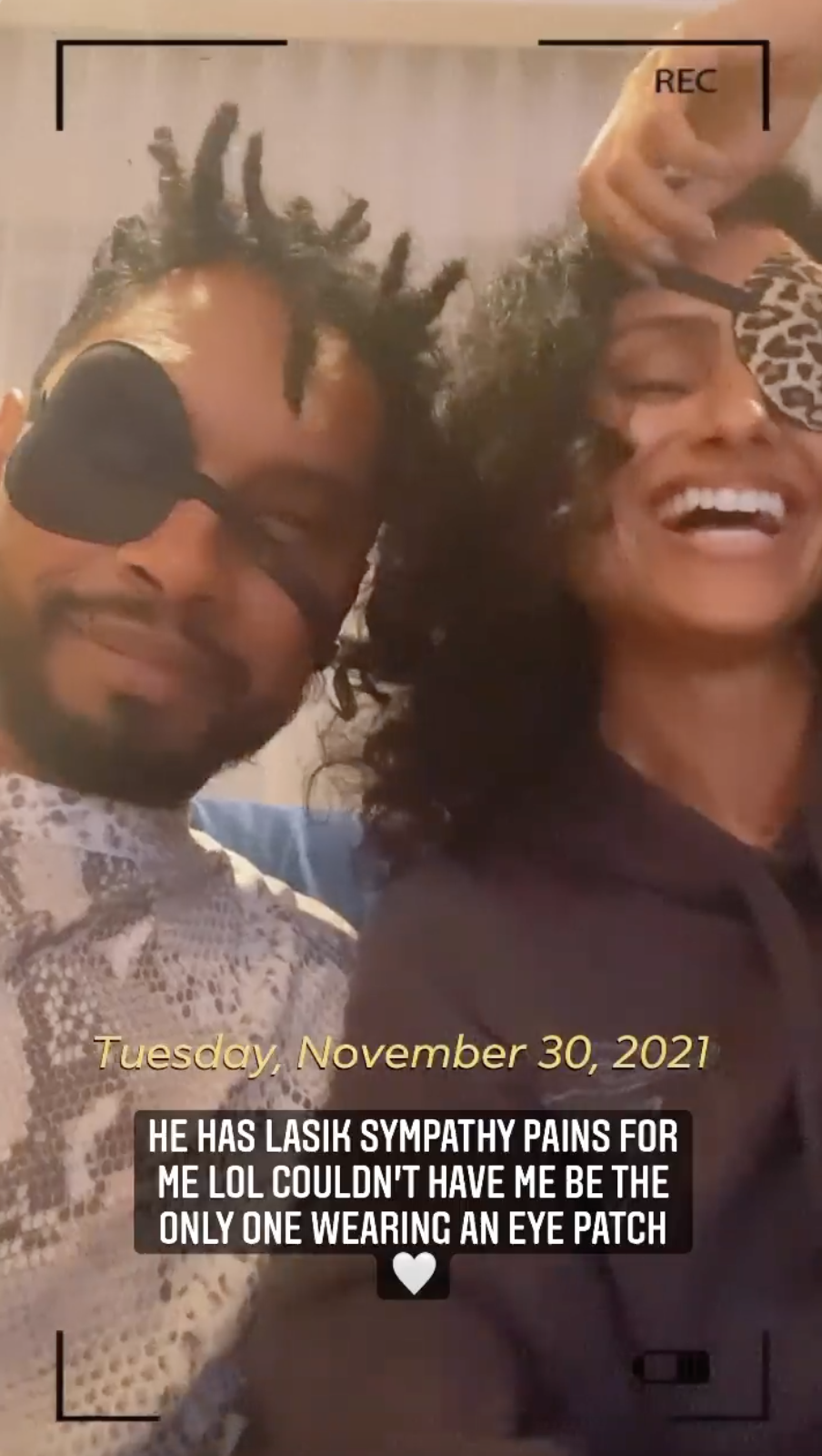 Nazanin Mandi Reunites With Miguel as She Recovers From Lasik Surgery