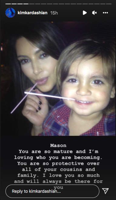 Kim Kardashian and Mason Disick
