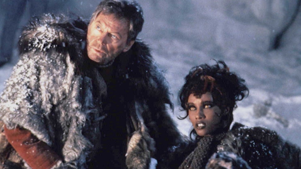 DeForest Kelley and Iman in 'Star Trek VI: The Undiscovered Country.'