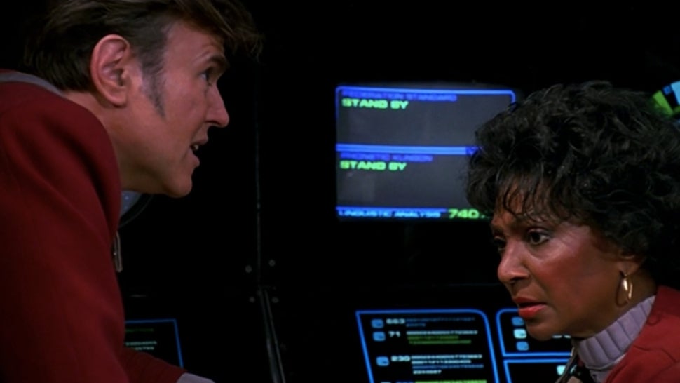 Walter Koenig and Nichelle Nichols in 'Star Trek VI: The Undiscovered Country.'