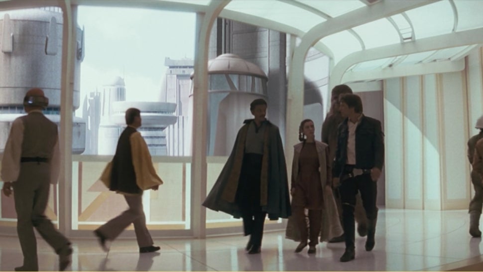A shot of Cloud City in 'The Empire Strikes Back.'