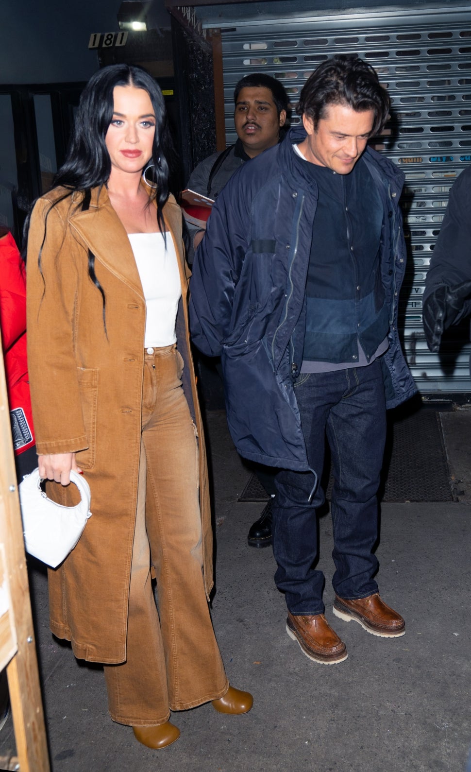 Katy Perry and Orlando Bloom step out for dinner at Carbone in New York City. 