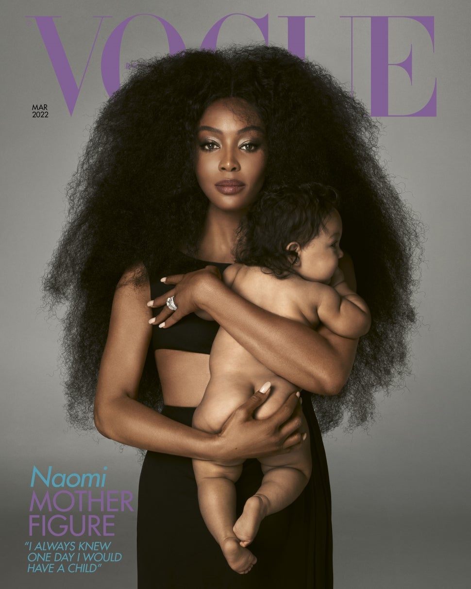 Naomi Campbell on the cover of British Vogue