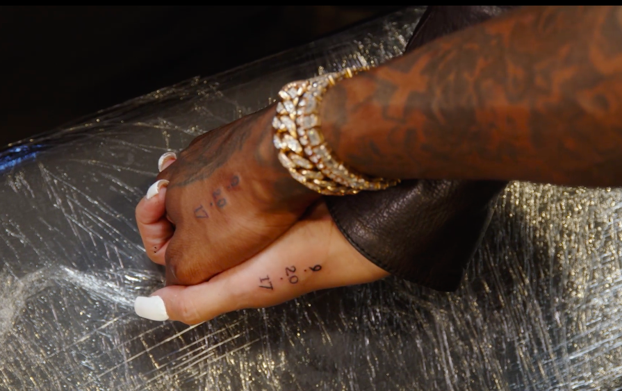Cardi B and Offset Tattoo Each Other With Wedding Dates on Their Hands |  Entertainment Tonight