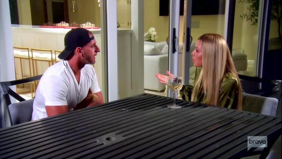 Dr. Jen Armstrong and husband Ryne Holliday have a tense exchange on Bravo's The Real Housewives of Orange County