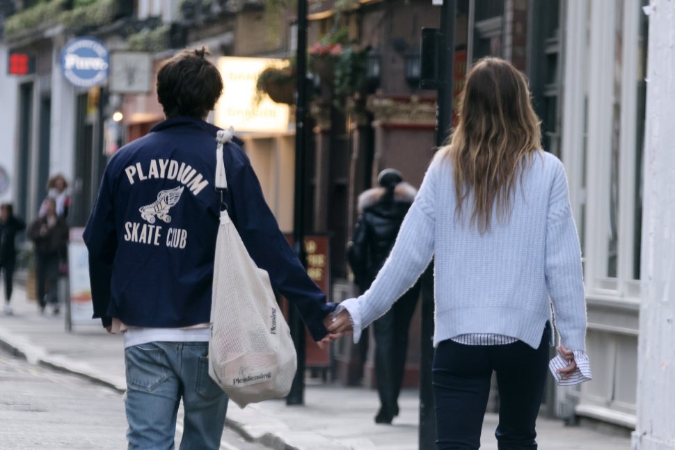 Harry Styles and Olivia Wilde are seen in Soho on March 15, 2022 in London, England. 