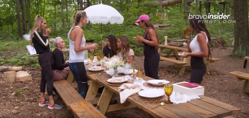 Teresa Giudice gets heated at Traci Johnson's ropes course outing on The Real Housewives of New Jersey