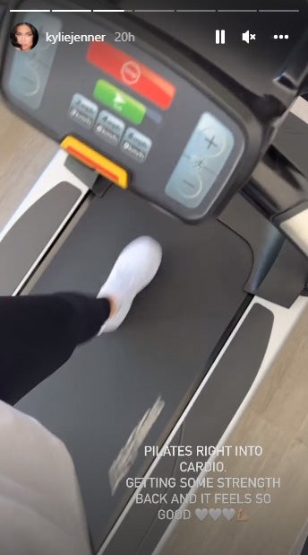Kylie Jenner working out